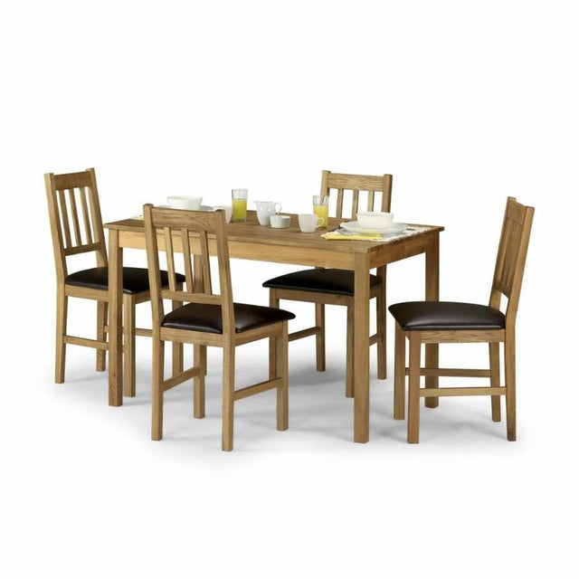 Rustic-Solid-Oak-Dining-Chair-With-Panelled-Back-_-Black-Faux-Leather-Seat-Cushion-Set-of-2