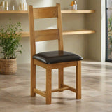 Rustic-Solid-Oak-Dining-Chair-With-Wood-Frame-_-Black-Faux-Leather-Seat-Cushion-Set-of-2