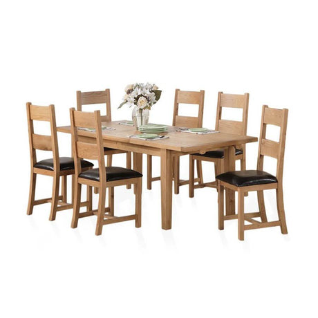 Rustic-Solid-Oak-Dining-Chair-With-Wood-Frame-_-Black-Faux-Leather-Seat-Cushion-Set-of-2