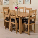 Rustic-Solid-Oak-Dining-Chair-With-Wood-Frame-_-Black-Faux-Leather-Seat-Cushion-Set-of-2