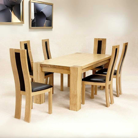 Rustic-Solid-Oak-High-Back-Dining-Chair-With-Black-Faux-Leather-Seat-_-Back-Set-of-2