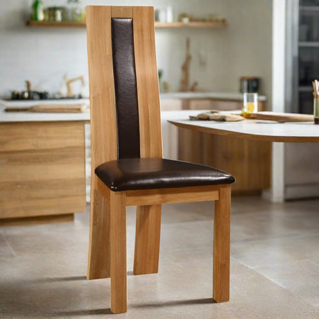 Rustic-Solid-Oak-High-Back-Dining-Chair-With-Black-Faux-Leather-Seat-_-Back-Set-of-2