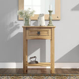 Rustic-light-oak-hallway-console-table-with-drawer-in-light-pine-wood