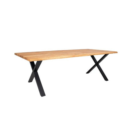 Rustic-rectangular-oak-dining-table-with-solid-wood-top-and-black-metal-legs