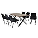 Rustic-rectangular-oak-dining-table-with-solid-wood-top-and-black-metal-legs