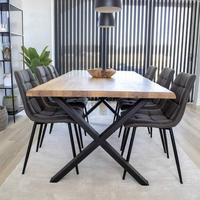 Rustic-rectangular-oak-dining-table-with-solid-wood-top-and-black-metal-legs