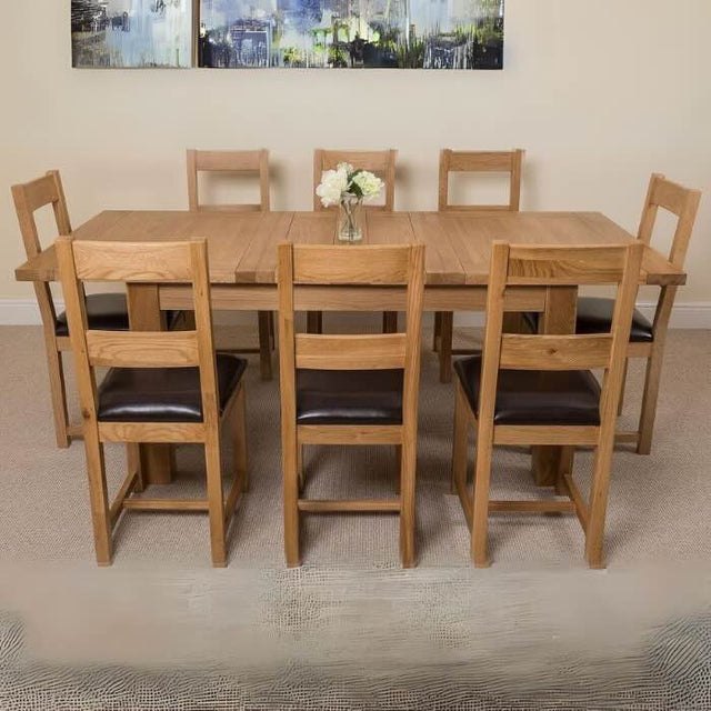 Rustic-rectangular-oak-extending-dining-table-with-central-pullout-extension-160cm-210cm