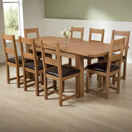 Rustic-rectangular-oak-extending-dining-table-with-central-pullout-extension-160cm-210cm