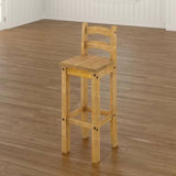 Rustic-solid-oak-bar-stool-in-light-pine-wood