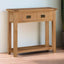 Rustic-solid-oak-hallway-console-table-with-double-drawer