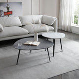 Set-of-2-Modern-White-and-Grey-Sintered-Stone-Coffee-Tables