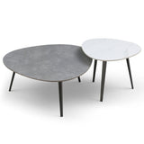 Set-of-2-Modern-White-and-Grey-Sintered-Stone-Coffee-Tables