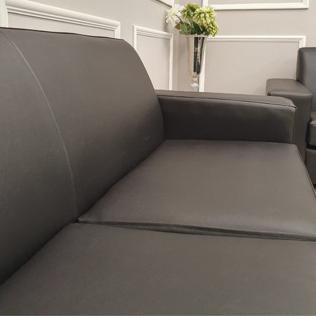 Simple-2-Seater-Grey-Faux-Leather-Armed-Sofa-150cm