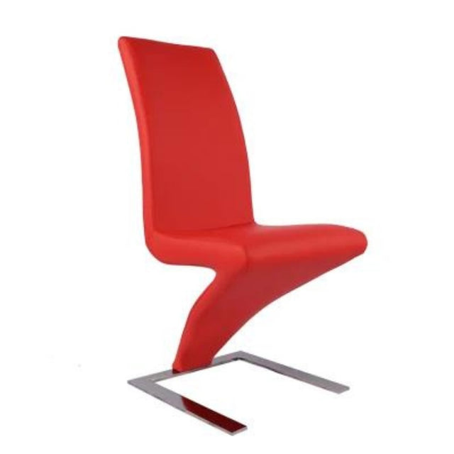 Ultra-Modern-Red-Faux-Leather-Cantilever-Dining-Chairs-With-Metal-Base-Set-of-2