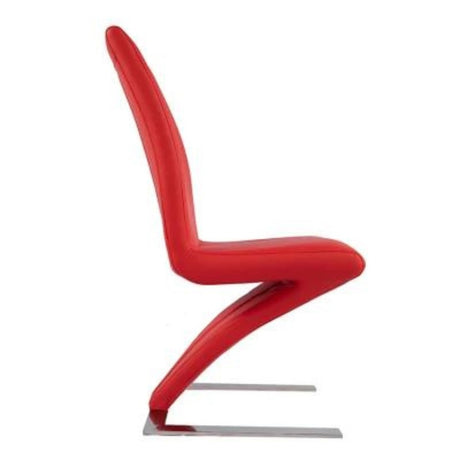 Ultra-Modern-Red-Faux-Leather-Cantilever-Dining-Chairs-With-Metal-Base-Set-of-2