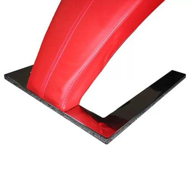 Ultra-Modern-Red-Faux-Leather-Cantilever-Dining-Chairs-With-Metal-Base-Set-of-2