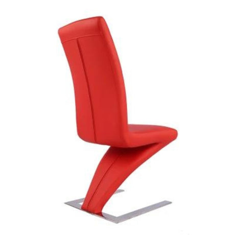 Ultra-Modern-Red-Faux-Leather-Cantilever-Dining-Chairs-With-Metal-Base-Set-of-2