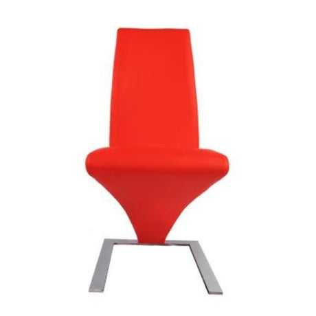 Ultra-Modern-Red-Faux-Leather-Cantilever-Dining-Chairs-With-Metal-Base-Set-of-2