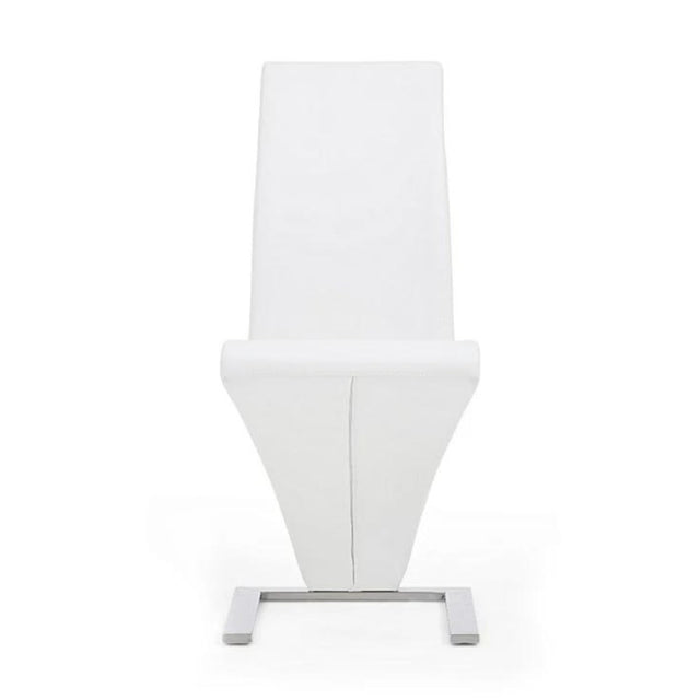 Ultra-Modern-White-Faux-Leather-Cantilever-Dining-Chairs-With-Metal-Base-Set-of-2