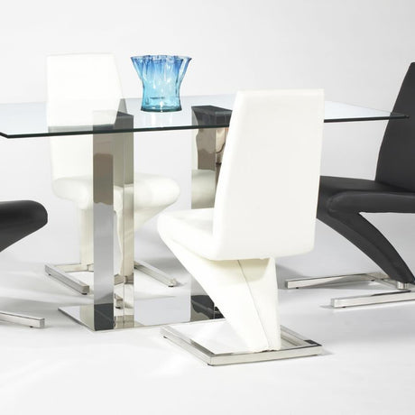 Ultra-Modern-White-Faux-Leather-Cantilever-Dining-Chairs-With-Metal-Base-Set-of-2