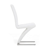 Ultra-Modern-White-Faux-Leather-Cantilever-Dining-Chairs-With-Metal-Base-Set-of-2