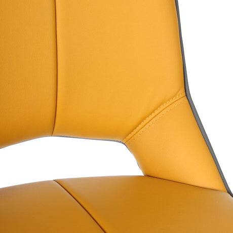 Yellow-Modern-Leather-Bar-Stool-Yellow-Lining-Stainless-Steel-Swivel-Base-Set-of-2