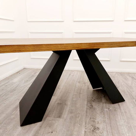 Rectangular-Solid-Pine-Wood-Dining-Table-And-Grey-Velvet-Dining-Chairs-For-8-With-Black-Knocker-180cm