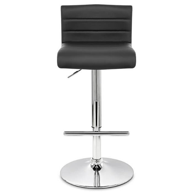 industrial-adjustable-and-swivel-black-pu-leather-bar-stool-with-footrest-and-chrome-metal-base