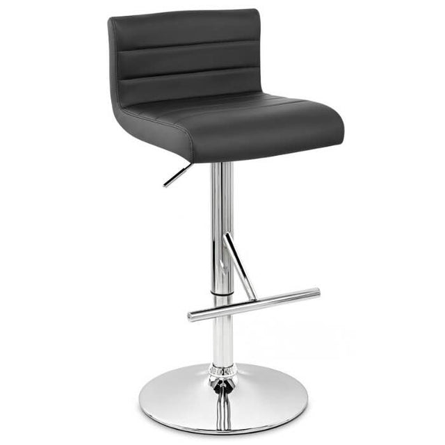 industrial-adjustable-and-swivel-black-pu-leather-bar-stool-with-footrest-and-chrome-metal-base