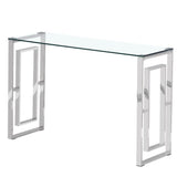 industrial-tempered-glass-hallway-console-table-with-chrome-metal-legs