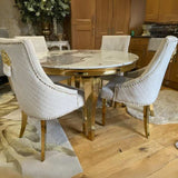 luxury-130cm-round-pandora-gold-marble-dining-table-with-gold-legs-and-luxury-velvet-gold-dining-chairs-with-lion-knocker-4-seater-kitchen-table-set