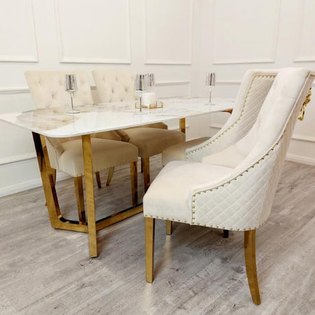 luxury-180cm-rectangular-white-marble-dining-table-with-gold-base-and-velvet-gold-dining-chairs-with-lion-knocker-luxury-kitchen-table-set-for-6-to-8