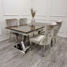 luxury-brown-marble-dining-table-stainless-steel-cross-over-base