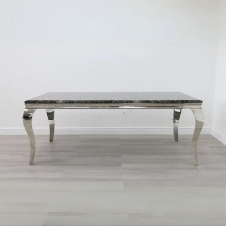 modern-4-8-Seater-black-marble-dining-table-rectangular-marble-top-stainless-steel-curved-legs