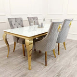 luxury-rectangular-glass-dining-table-with-gold-legs-and-luxury-velvet-gold-dining-chairs-with-lion-knocker-dining-table-set-for-4-to-8