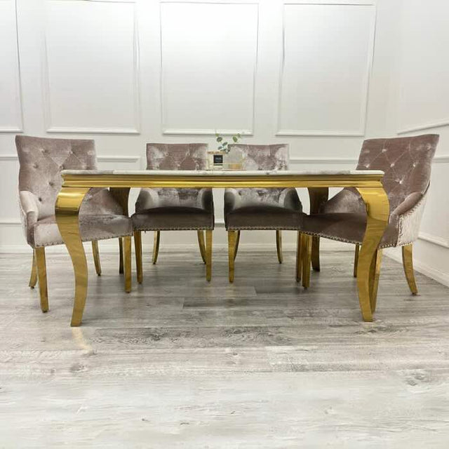 luxury-rectangular-white-marble-dining-table-with-gold-legs-and-luxury-velvet-gold-dining-chairs-with-lion-knocker-dining-table-set-for-4-to-8