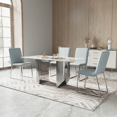 luxury-white-marble-dining-table-with-chrome-stainless-steel-base-200cm