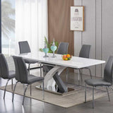 modern-white-high-gloss-extending-dining-table-and-coffee-table-set-with-cross-base-and-rectangular-top