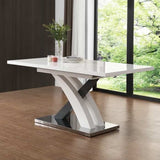 modern-white-high-gloss-extending-dining-table-and-coffee-table-set-with-cross-base-and-rectangular-top