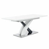 modern-white-high-gloss-extending-dining-table-and-coffee-table-set-with-cross-base-and-rectangular-top