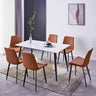 minimalist-140cm-rectangular-marble-dining-table-and-orange-leather-dining-chairs-modern-kitchen-table-set-for-6