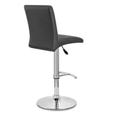 minimalist-adjustable-black-pu-leather-bar-stool-with-high-back-and-chrome-metal-base