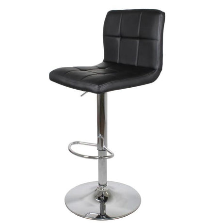 minimalist-durable-PU-black-leather-bar-stool-with-chrome-metal-base