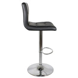 minimalist-durable-PU-black-leather-bar-stool-with-chrome-metal-base