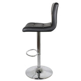 minimalist-durable-PU-black-leather-bar-stool-with-chrome-metal-base