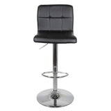 minimalist-durable-PU-black-leather-bar-stool-with-chrome-metal-base