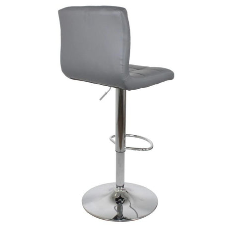 minimalist-durable-PU-grey-leather-bar-stool-with-chrome-metal-base