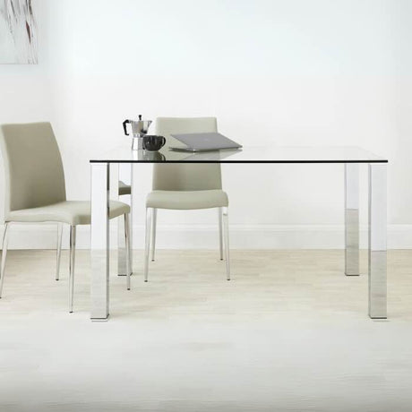 minimalist-rectangular-tempered-glass-dining-table-with-chrome-stainless-steel-legs-160cm