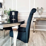 modern-130cm-round-glass-dining-table-and-luxury-high-back-velvet-dining-chairs-with-lion-knocker-dining-table-set-for-4-3