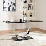 modern-160cm-rectangular-black-ceramic-dining-table-and-modern-dining-chairs-modern-dining-table-set-for-6